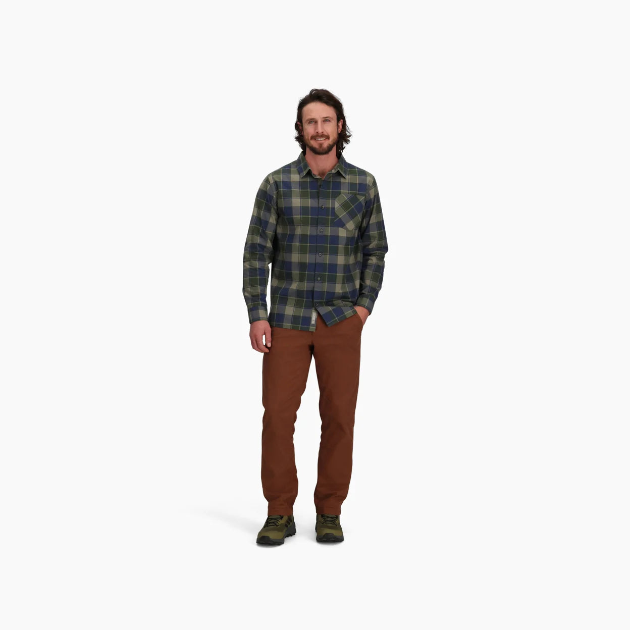 Royal Robbins M LS Tamarack DUSTY OLIVE CANYON