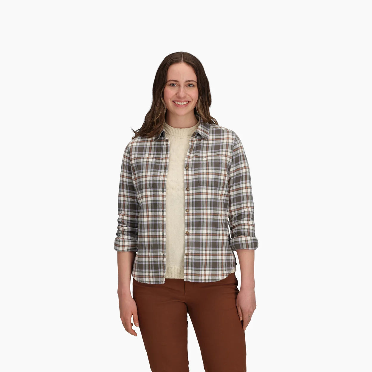 Royal Robbins W LS Lieback Flannel EVERGLADE BODEGA BAY PLAID