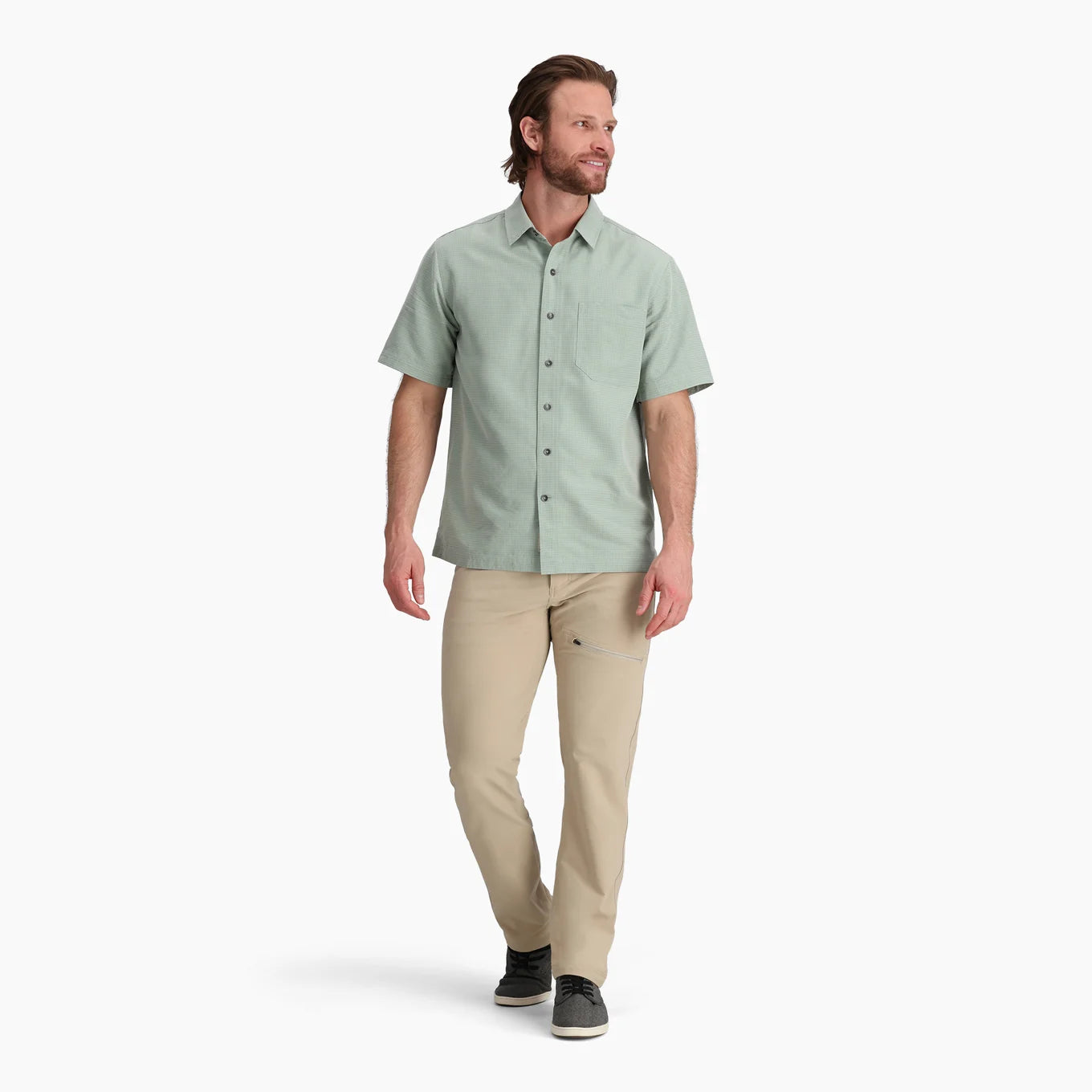 Royal Robbins M SS Desert Pucker Dry SAGE LEAF