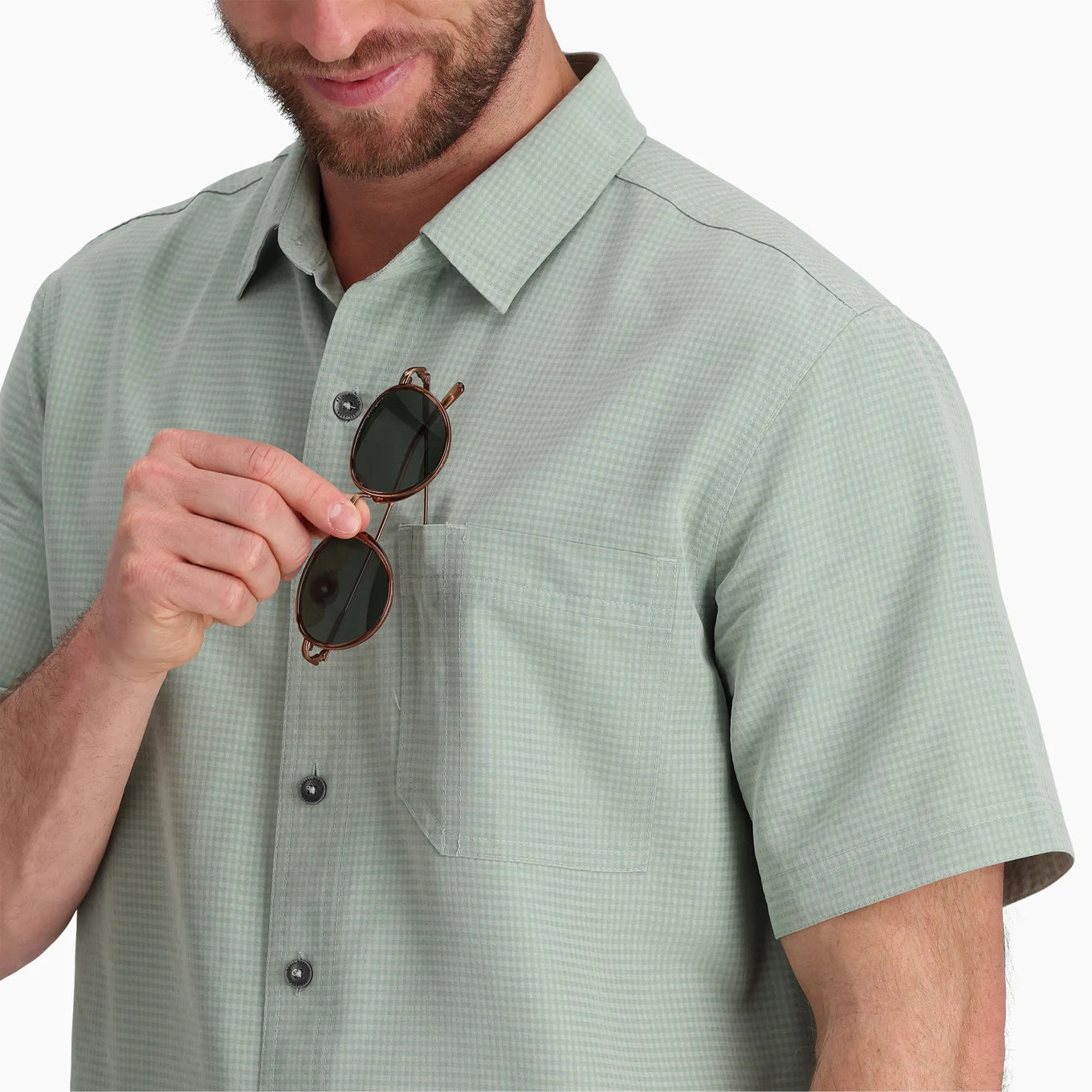 Royal Robbins M SS Desert Pucker Dry SAGE LEAF