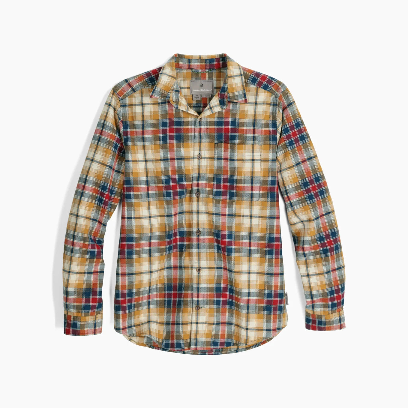 Royal Robbins M LS Lieback Flannel Plaid Shirt BISTRO TAHOE PLAID