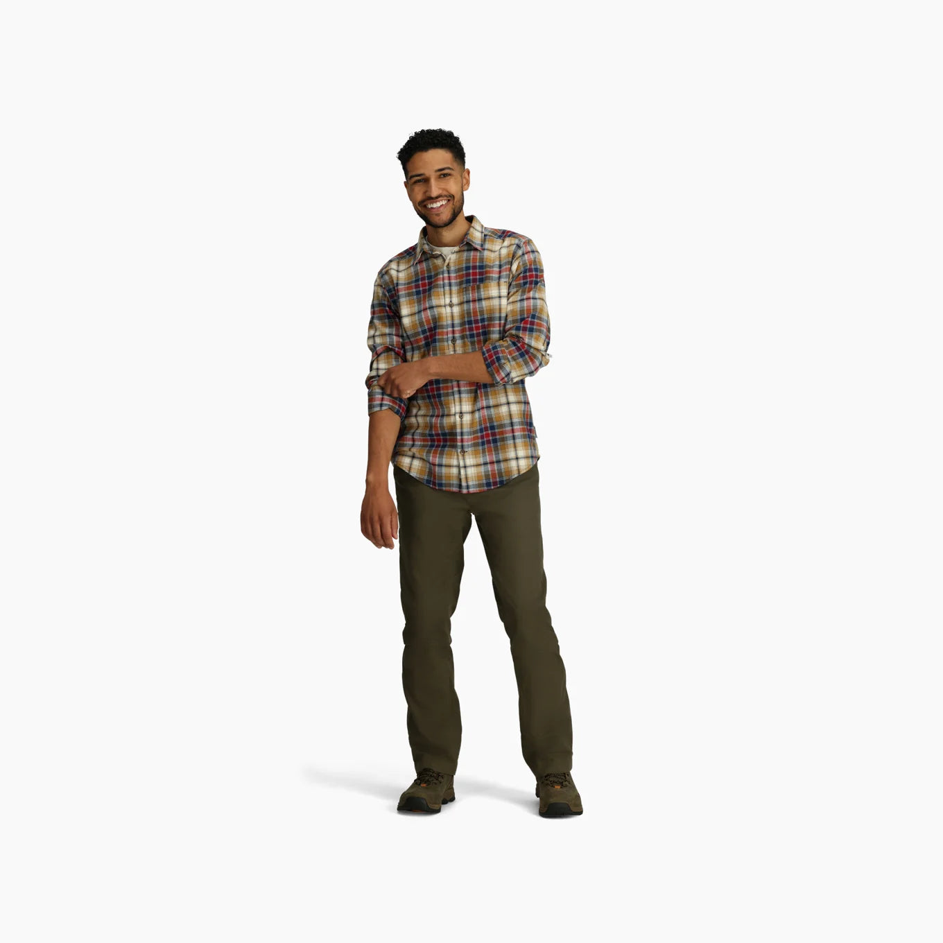 Royal Robbins M LS Lieback Flannel Plaid Shirt BISTRO TAHOE PLAID