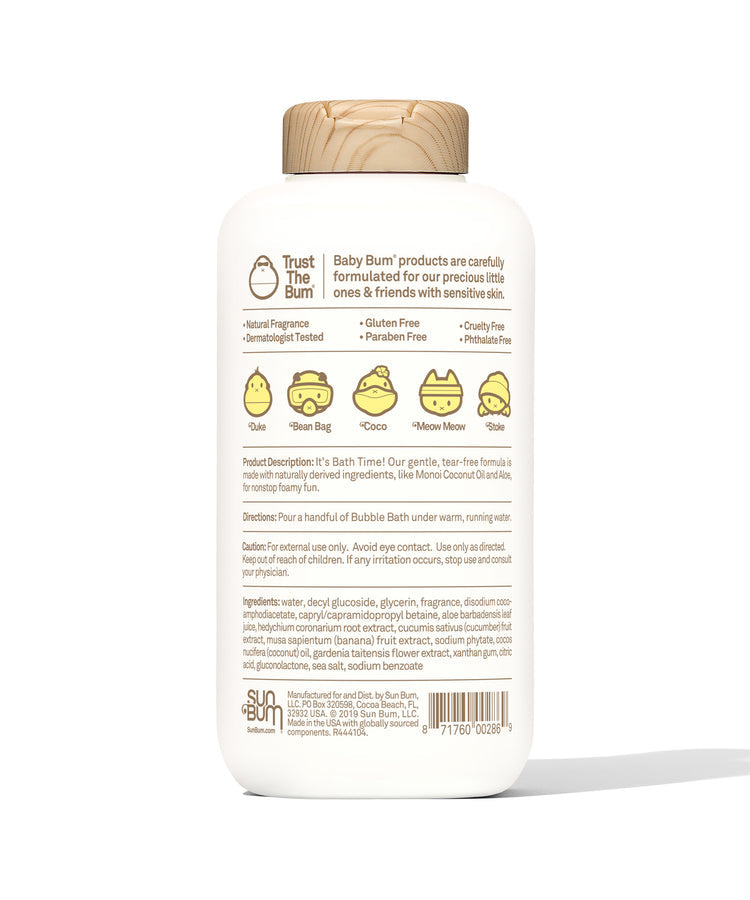 Sun Bum Baby Bum Bubble Bath GREEN COCONUT
