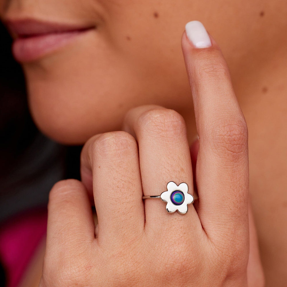 Bague Fleur Pura Vida Mood, Argent