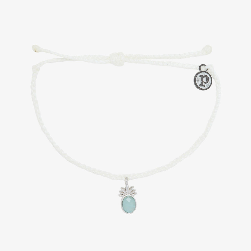 Pura Vida Silver Tropical Breeze Bracelet WHITE