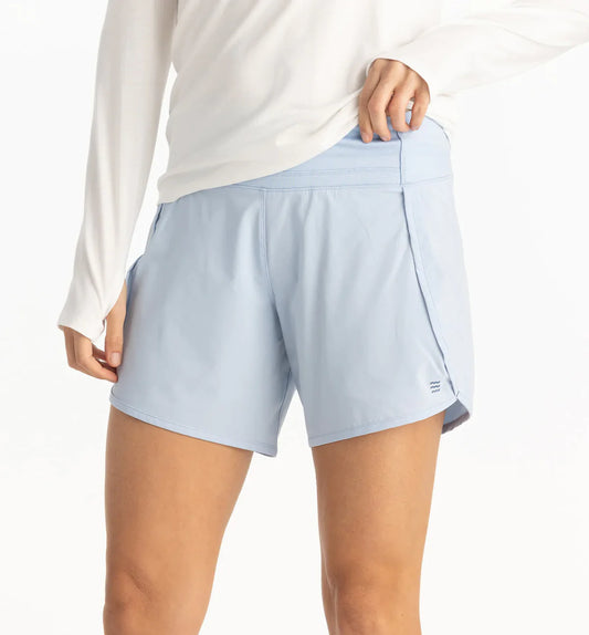Free Fly W Bamboo-Lined Breeze Short 6" CLEAR SKY
