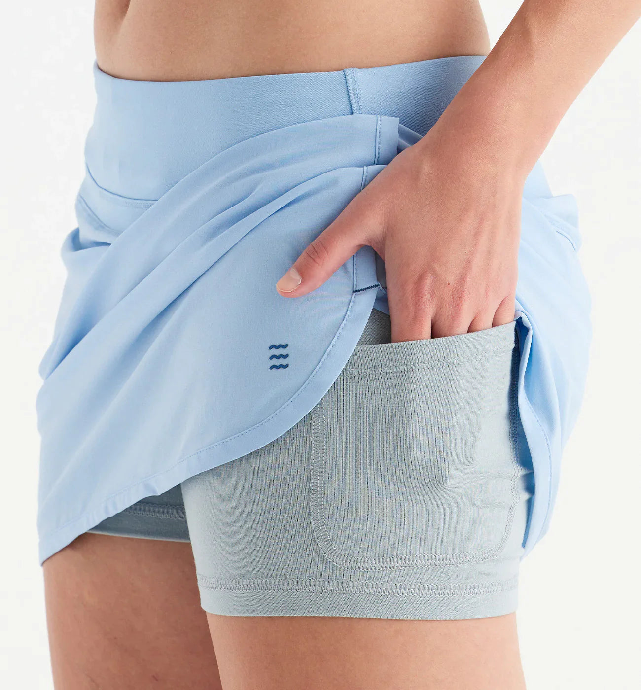 Free Fly W Bamboo-Lined Breeze Skort CLEAR SKY