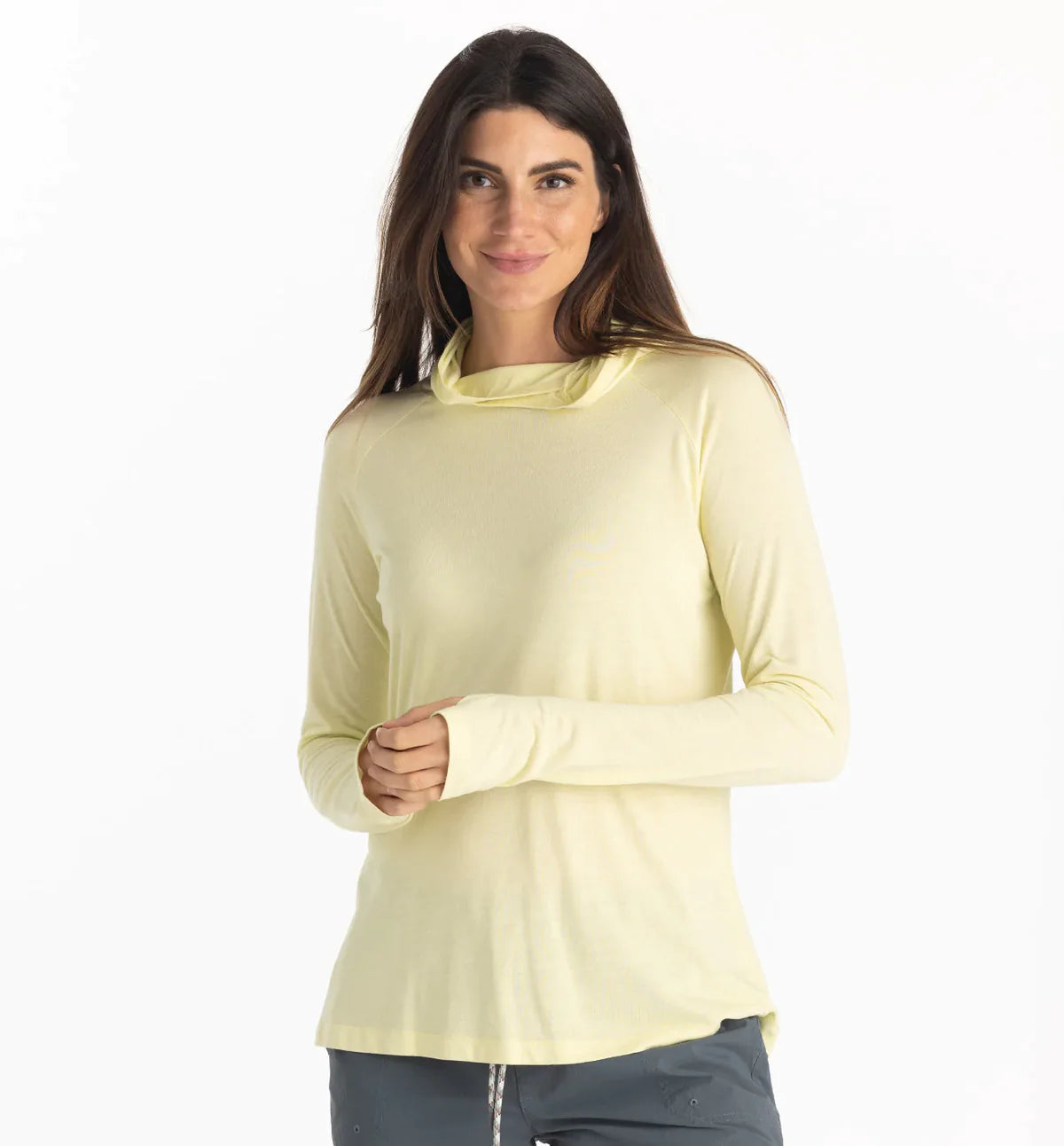 Sweat à capuche léger en bambou Free Fly W CITRUS