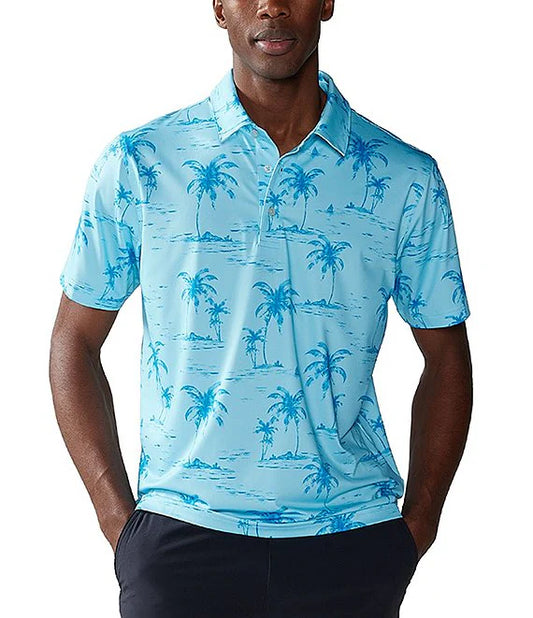 Chubbies M SS Performance Polo THE STAY PALMS