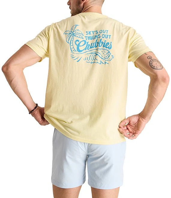 Chubbies M SS THE CUSTARD Tee YELLOW