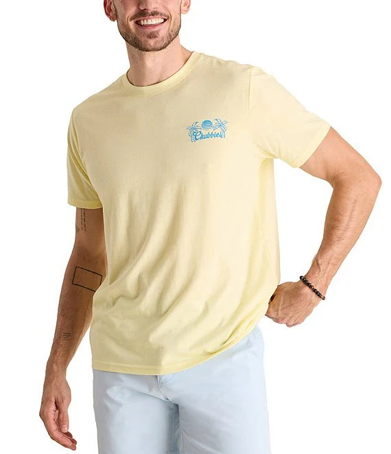 Chubbies M SS THE CUSTARD Tee YELLOW