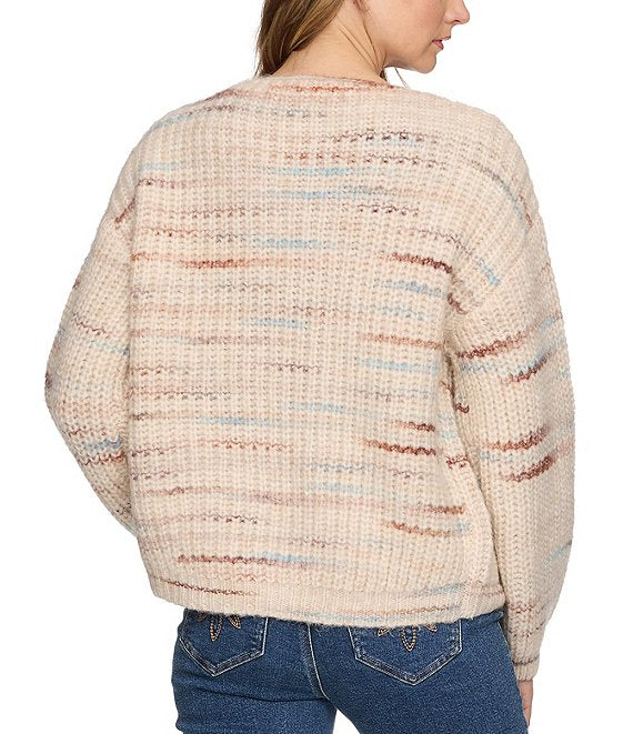 Flag & Anthem W Dorset Balloon Sleeve Cardigan NEUTRAL COMBO