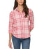 Flag & Anthem W LS Minot Knit Flannel RASPBERRY