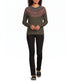 Royal Robbins W Westlands Fairisle Crew Sweater EVERGLADE