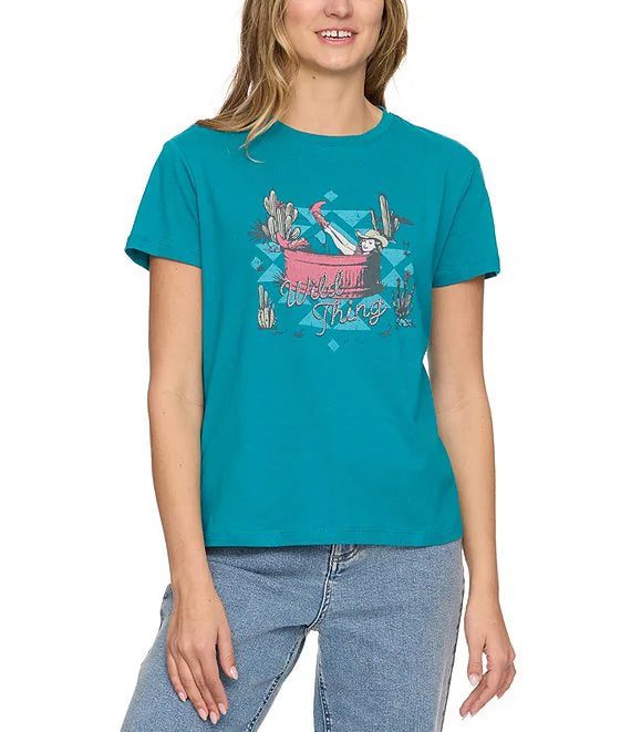 Flag & Anthem W SS Wild Things TEAL