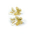 Lilies & Roses Butterfly Alligator Clip GOLD/WHITE