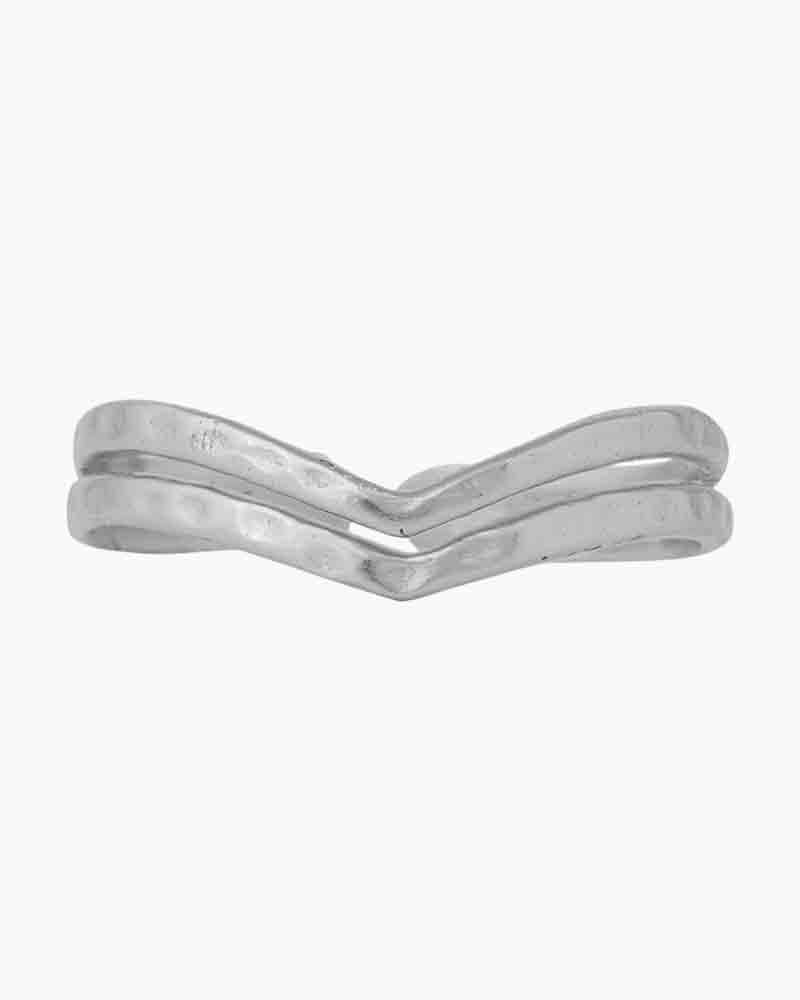 Pura Vida Chevron Toe Ring SILVER