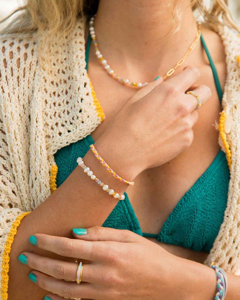 Pura Vida Mini Braided Bracelet SUNSET CHASER