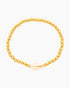 Pura Vida Cowrie Ball Bead Stretch Bracelet GOLD