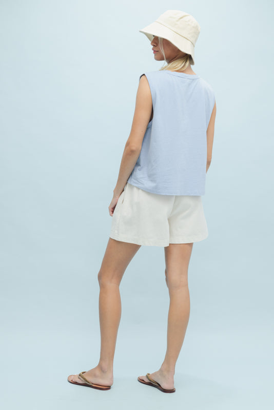 Wish List W Salty Tank SKY / WHITE