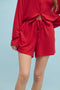 Wish List W Soft Knit Shorts CHERRY