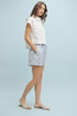 Wish List W SS Crop Button Up WHITE