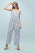 Wish List W Floral Cami Jumpsuit BLUE/WHITE