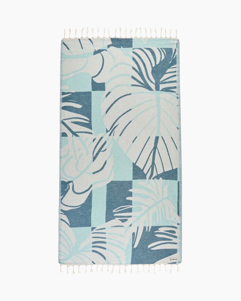 Sand Cloud Beach Towel Cutleaf SEAGLASS - REG