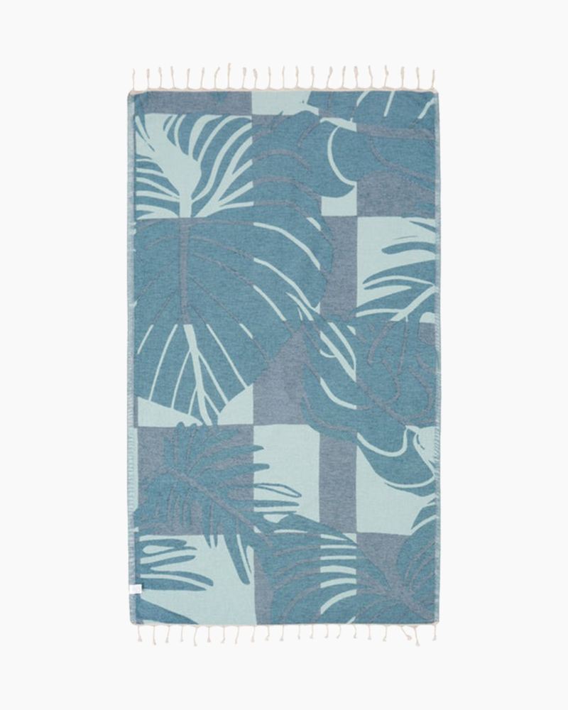 Sand Cloud Beach Towel Cutleaf SEAGLASS - REG