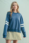 Wish List W Varsity Stripe Knit Pullover NAVY