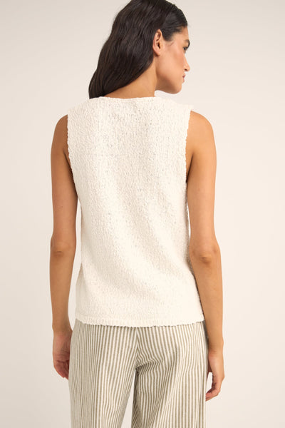 Rhythm W Adele Longline Knit Vest WHITE