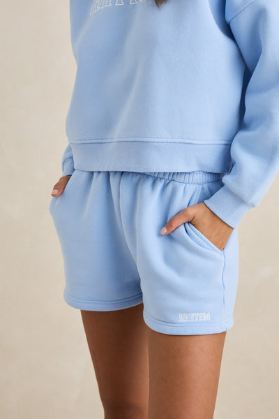 Rhythm W Fleece Short SKY
