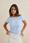 Rhythm W SS Holiday Everyday Tee SKY