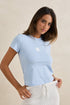 Rhythm W SS Holiday Everyday Tee SKY