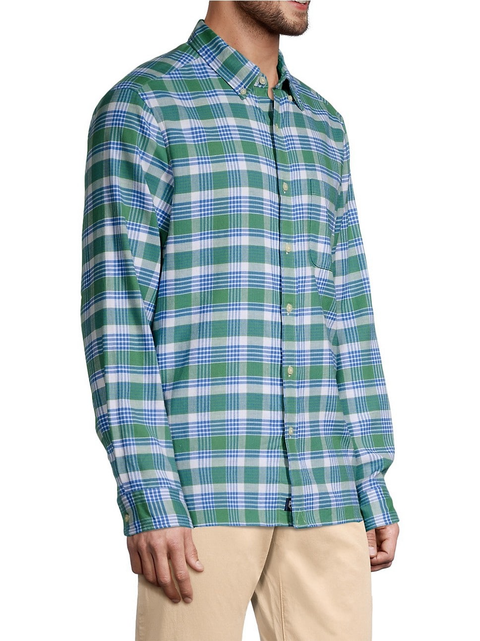 Vineyard Vines M LS Classic Plaid Twill STARBOARD GREEN