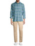 Vineyard Vines M LS Classic Plaid Twill STARBOARD GREEN