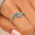 Pura Vida Neon Wave Ring SILVER