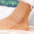 Pura Vida Bitty Daisies Anklet SILVER