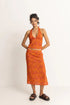 Rhythm W Adia Paisley Halter Top ORANGE