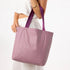ALOHA Collection Lattice Reversible Tote SANDSTONE PLUM