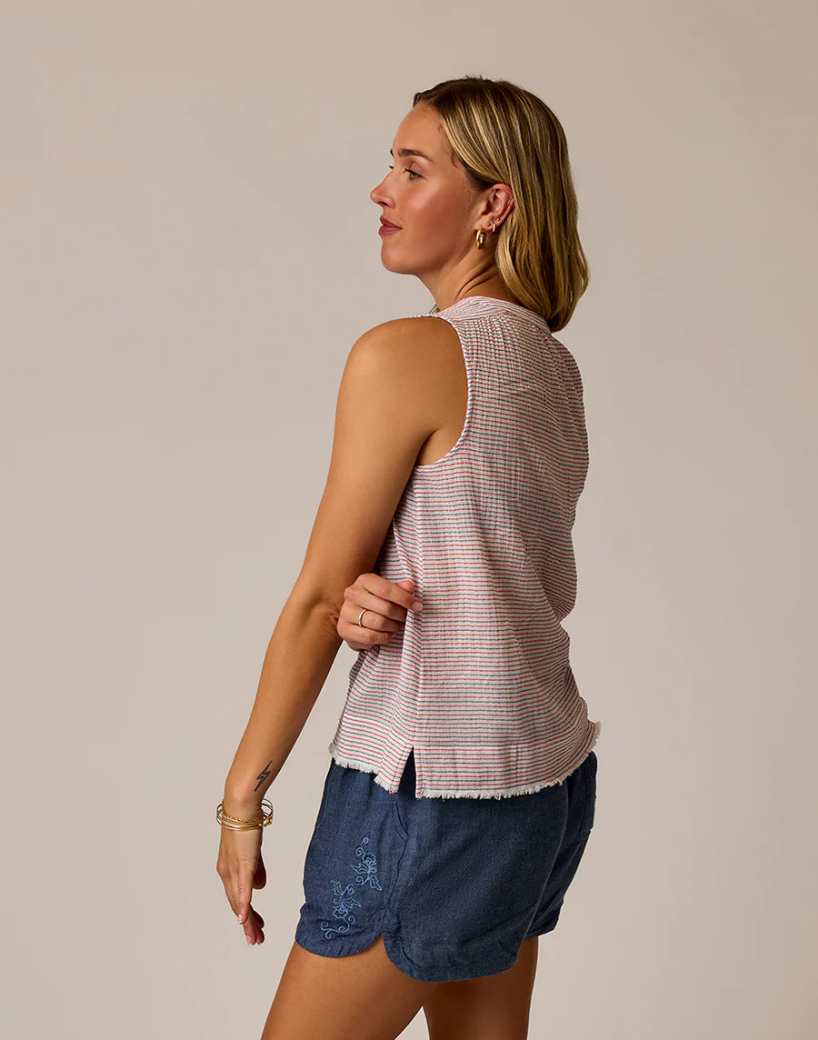 Carve Designs W Dylan Tank CAPTAIN STRIPE