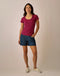 Carve Designs W Oahu Short 4" VINTAGE BLUE