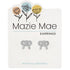Mazie Mae CZ Bow Studs SILVER
