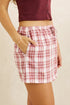 Rhythm W Chelsea Check Skort PLUM