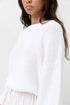 Rhythm W Classic Knit Jumper WHITE