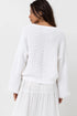 Rhythm W Classic Knit Jumper WHITE