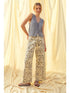 Miou Muse W Hook & Eye Vest Cardigan BLUE