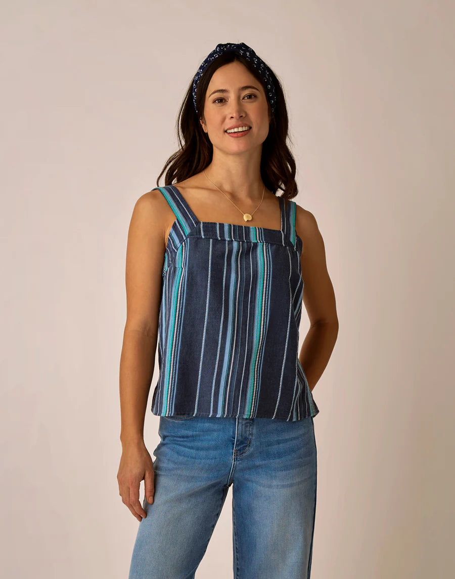 Carve Designs W Liv Stitched Top CAPTAIN TEXTURE
