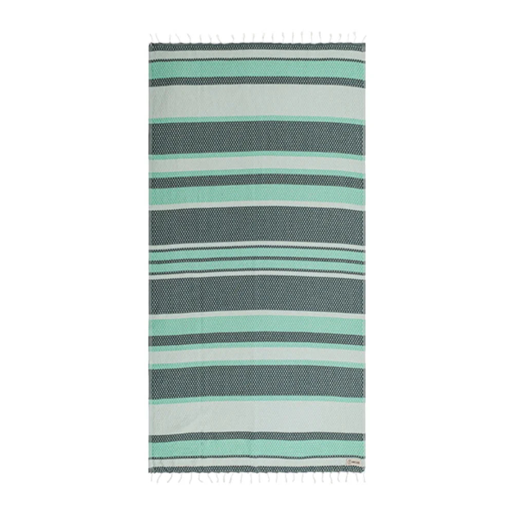 Sand Cloud Jade Dobby Stripe Beach Towel TEAL - REG