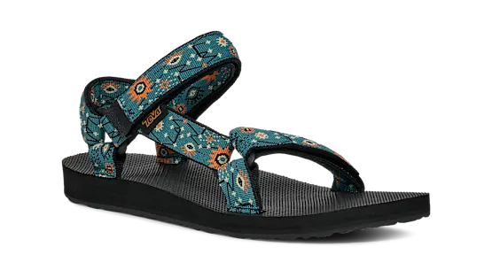 Teva W Original Universal ASTRONOMY BLUE OPAL / PALE LIME YELLOW
